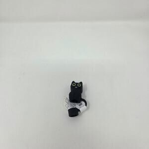 Black Cat Halloween Straw Topper for Tumbler